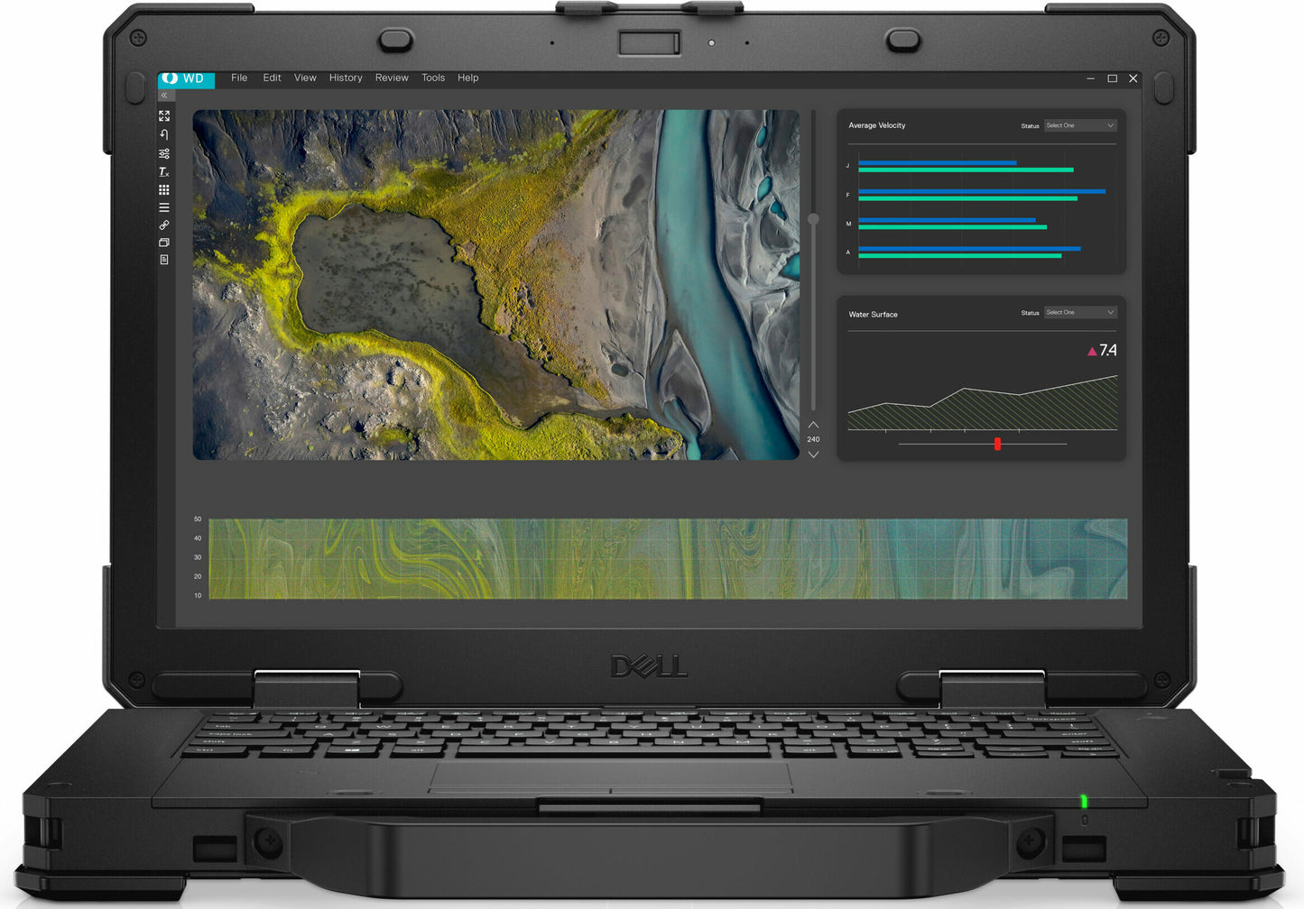 Laptop Dell Latitude 14 5430 Rugged, Intel Core i5-1145G7 Hasta 4.4 GHz, RAM 32GB, SSD 256GB. LED 14" FHD Touch, Wi-Fi + 4G LTE, Windows 11 Pro