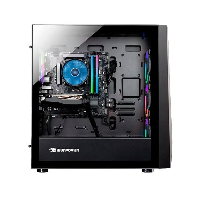 Combo-PC iBUYPOWER TraceMesh Gaming, Intel Core i7-14700F Hasta 5.4 GHz, RAM 16GB, SSD 1TB, Video 8 GB NVIDIA GeForce RTX 3050, 600W 80 Plus Gold, Wi-Fi 6, Windows 11 Home + Monitor Gamer Curvo de 24'' a 165Hz/1ms
