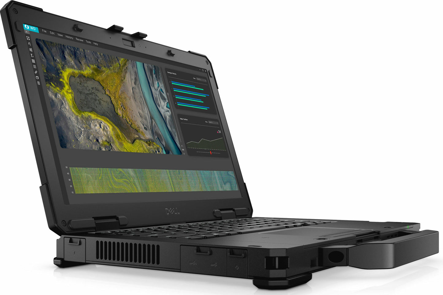 Laptop Dell Latitude 14 5430 Rugged, Intel Core i5-1145G7 Hasta 4.4 GHz, RAM 32GB, SSD 256GB. LED 14" FHD Touch, Wi-Fi + 4G LTE, Windows 11 Pro