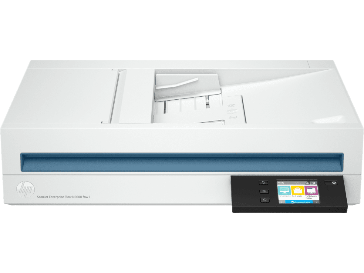 Scanner HP ScanJet Enterprise Flow N6600 fnw1 Para Empresas/ Formato A4 con ADF/ Duplex/ USB/ RJ45/ Wi-Fi/ Software OCR