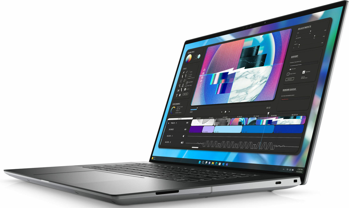 Laptop Workstation Dell Precision 16 5680 Mobile, Intel Core i5-13600H Hasta 4.8 GHz, RAM 16GB, SSD 256GB, LED 16" FHD+, Windows 11 Pro