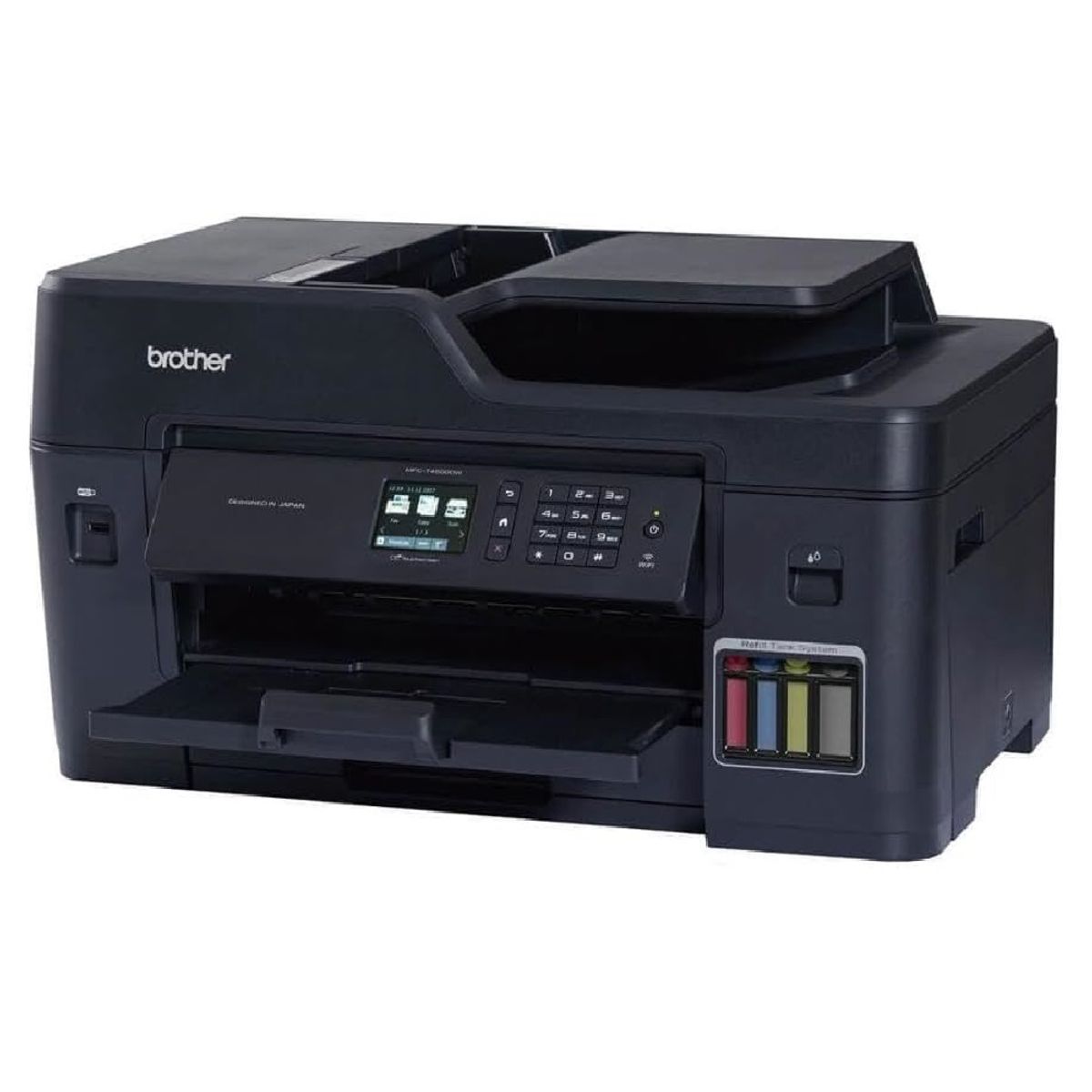 Impresora Brother Multifuncional MFC-T4500DW, Impresora, Copiadora, y Escáner, A3, sistema de tanque de tinta, USB, Wi-Fi.