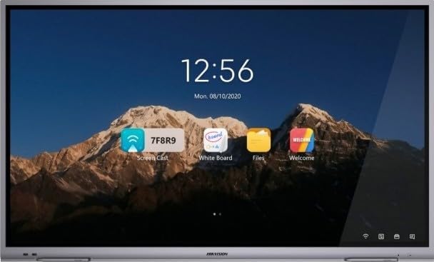 Pantalla Pizarra Interactiva HIKVISION de 65" Touch/ Android / Cámara Web 8MP / Resolución 4K / Bocinas Integradas / HDMI/ VGA / 2 Lápices para Escribir