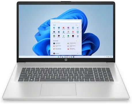 Laptop HP Essential 17-CN2083DX, Intel Core i3-1215U Hasta 4.4 GHz, RAM 8GB, SSD 256GB, LED 17" Full HD, Windows 11 Home
