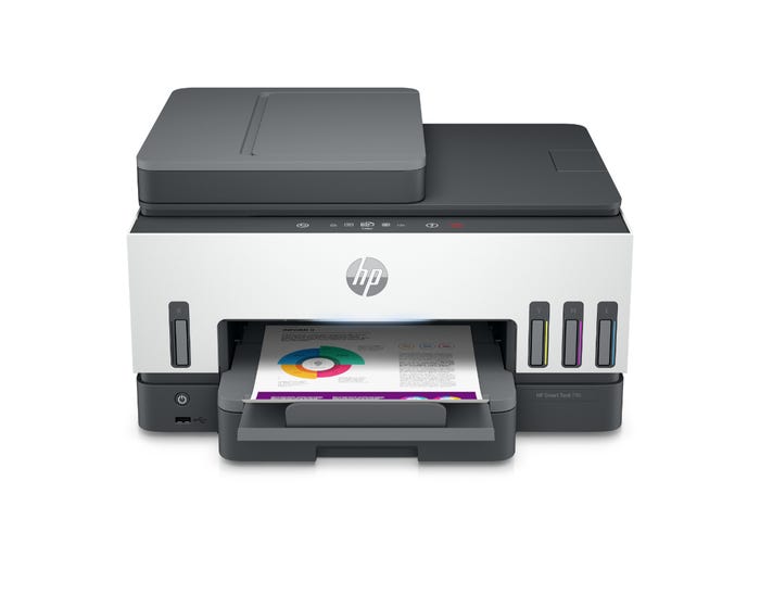 Impresora HP Multifuncional Smart Tank 790, 15 ppm, USB 2.0, Bluetooth, Wi-Fi, LAN, Duplex, AAD, Fax, Color/BNegro, A4