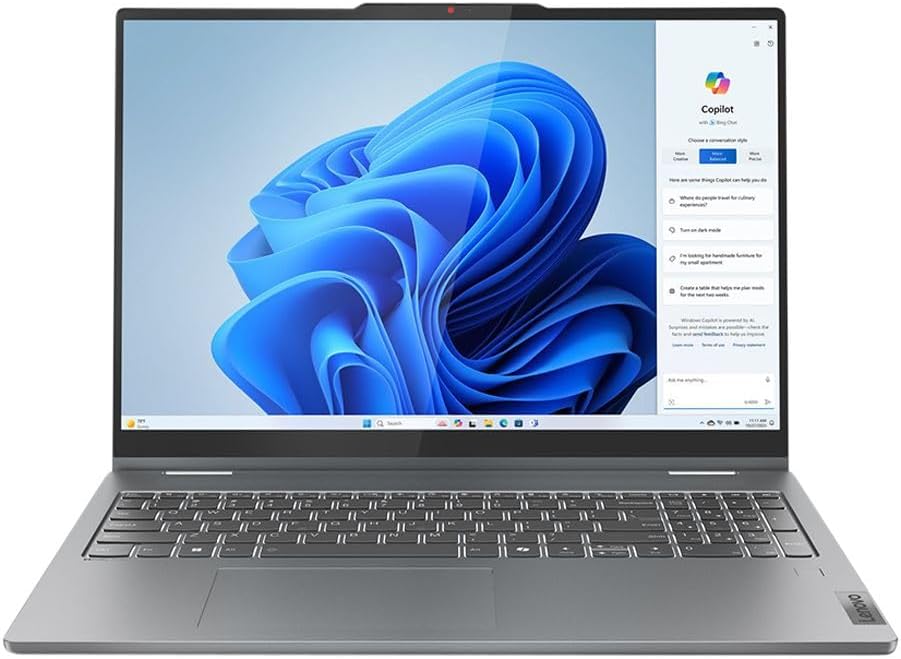 Laptop Lenovo IdeaPad 5 16IRU9 2-en-1, Intel Core 7 150U Hasta 5.4 GHz, RAM 16GB, SSD 1TB, LED 16" WUXGA Touch, Windows 11 Home