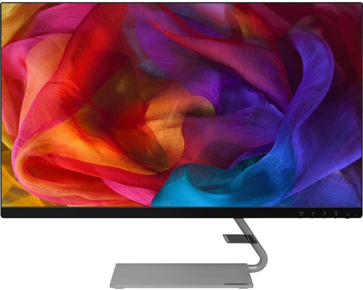 Monitor Lenovo Lenovo Q27Q-10 de 27", IPS WLED QHD (2560x1440), HDMI, DP, 16:9, 300 nits, 4 ms, Antirreflectante, AMD FreeSync, VESA