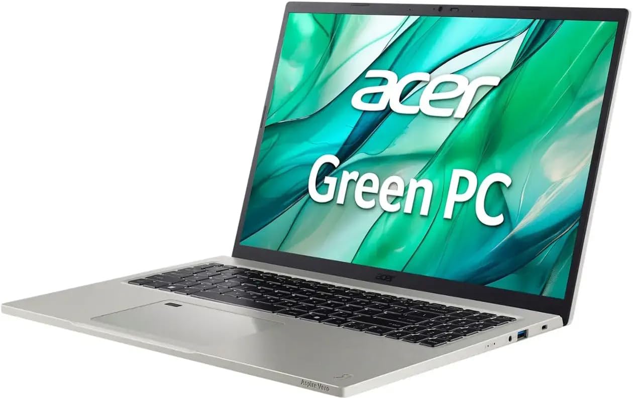 Laptop ACER Aspire Vero AV16-51P, Intel Core Ultra 7 155U Hasta 4,8 GHz, RAM 16GB, SSD 512GB, LED 16" 2K WQXGA, Windows 11 Home
