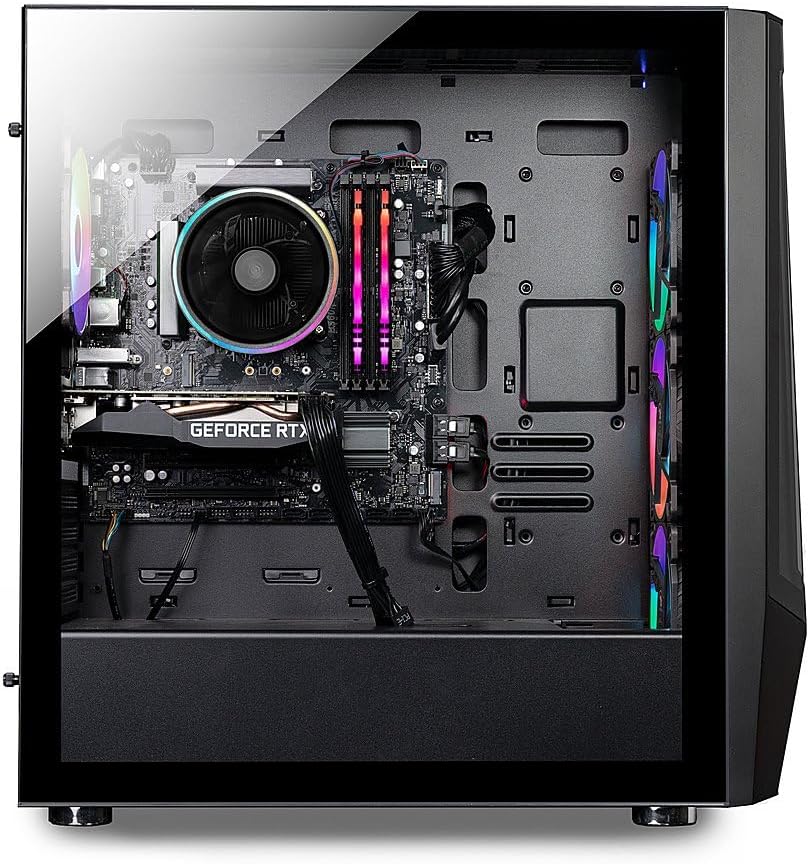 Combo-PC iBUYPOWER Mirage Gaming, Intel Core i7-14700F Hasta 5.4 GHz, RAM 16GB, SSD 1TB, Video 8GB NVIDIA GeForce RTX 4060, 600W 80 Plus Gold, Wi-Fi 6, Windows 11 Home + Monitor Gamer Curvo de 24'' a 165Hz/1ms