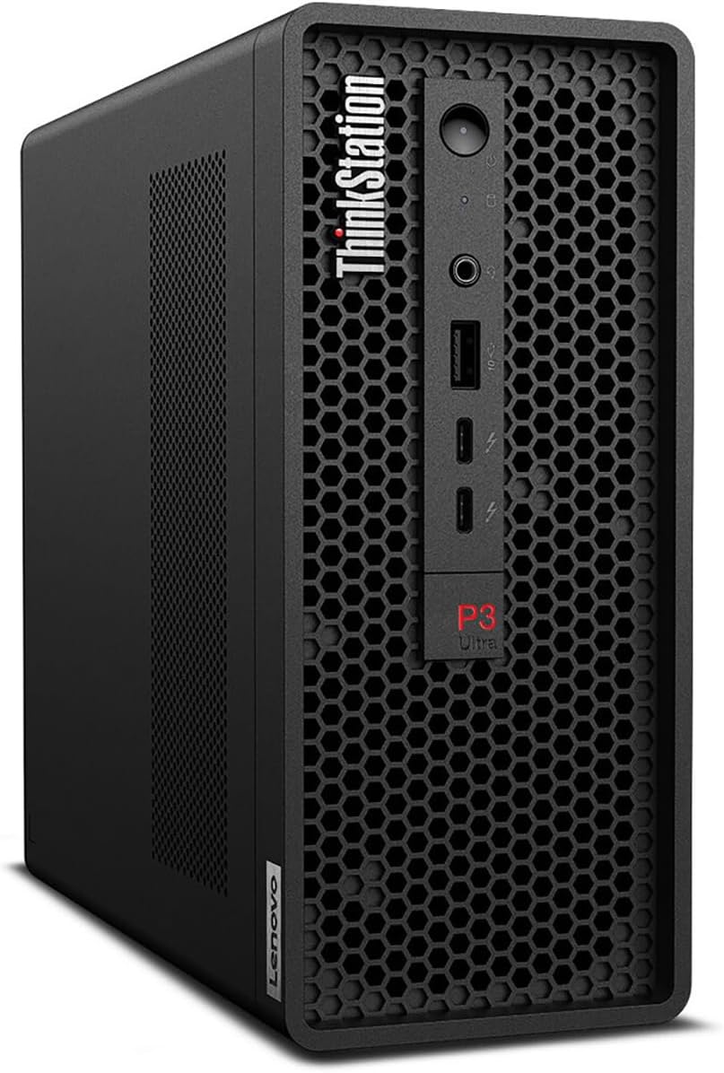 PC Lenovo Workstation ThinkStation P3 Ultra USFF, Intel Core i7-14700 Hasta 5.4 GHz, RAM 16GB, SSD 512GB, Video 4 GB NVIDIA Quadro T400, Windows 11 Pro
