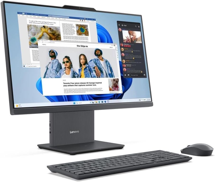 PC Lenovo Todo en Uno IdeaCentre 3 (27IRH9) Touch, Intel Core i7-13620H 3.6 GHz, RAM 32GB, SSD 1TB, LED 27" FHD Táctil de 100 Hz, Wi-Fi, BT, Windows 11 Pro