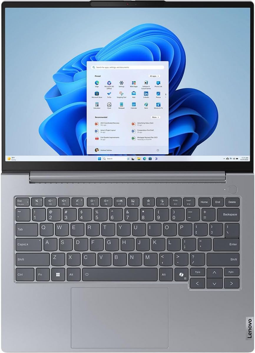 Laptop Lenovo ThinkBook 14 G7 IML, Intel Core Ultra 7 155H Hasta 4.8 GHz, RAM 16GB, SSD 512GB, LED 14" WUXGA, Windows 11 Pro