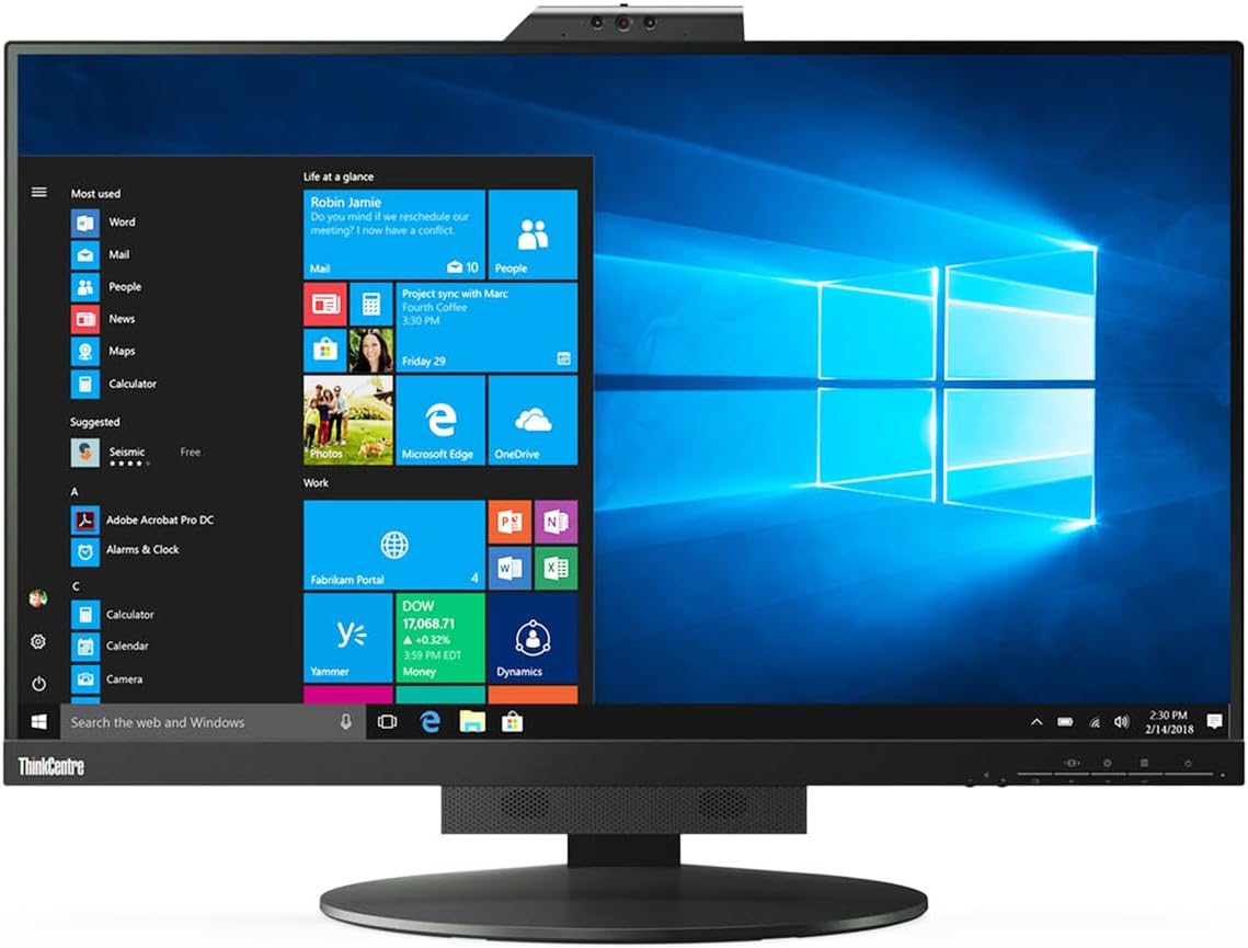 Monitor Lenovo ThinkCentre Tiny-in-One (27) QHD/ VoIP/ Webcam IR RGB 1080p/ altavoces/ 99% sRGB/ DisplayPort/ pivote 90º/ compatible con modelos Tiny