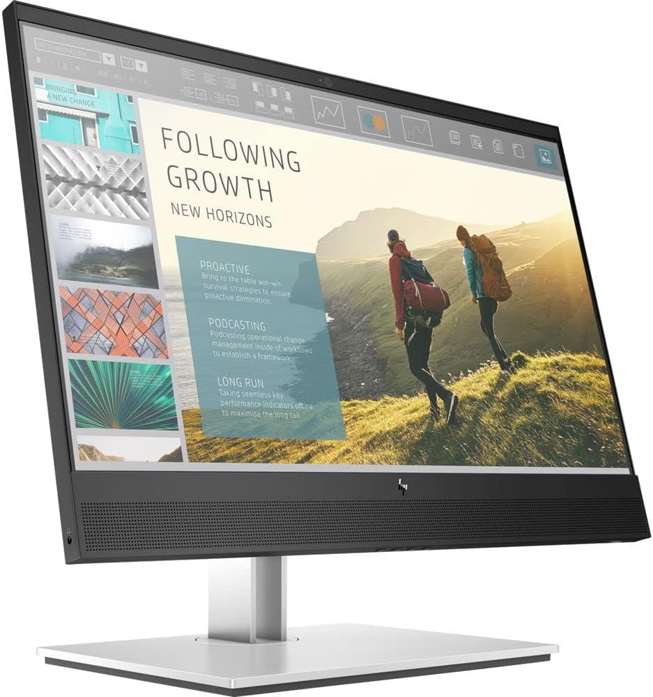 Monitor HP Mini-in-One 24'' Business, Panel IPS, Webcam 1080p, Micrófonos y Altavoces incorporados, Puertos USB SuperSpeed, DisplayPort, VESA, Giro y altura adaptable
