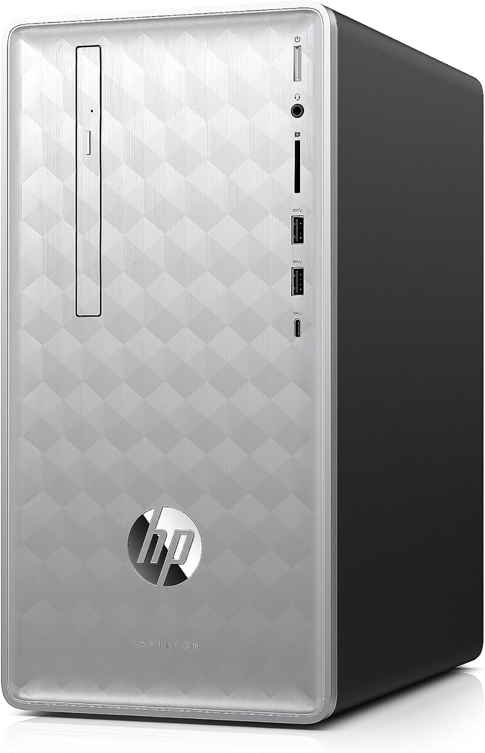 Combo-PC HP Pavilion 590-P0109, AMD A12-9800 3.8GHz, RAM 12GB, SSD 128GB + HDD 2TB, Wi-Fi, DVD-RW, Windows 10 Home + Monitor 22''