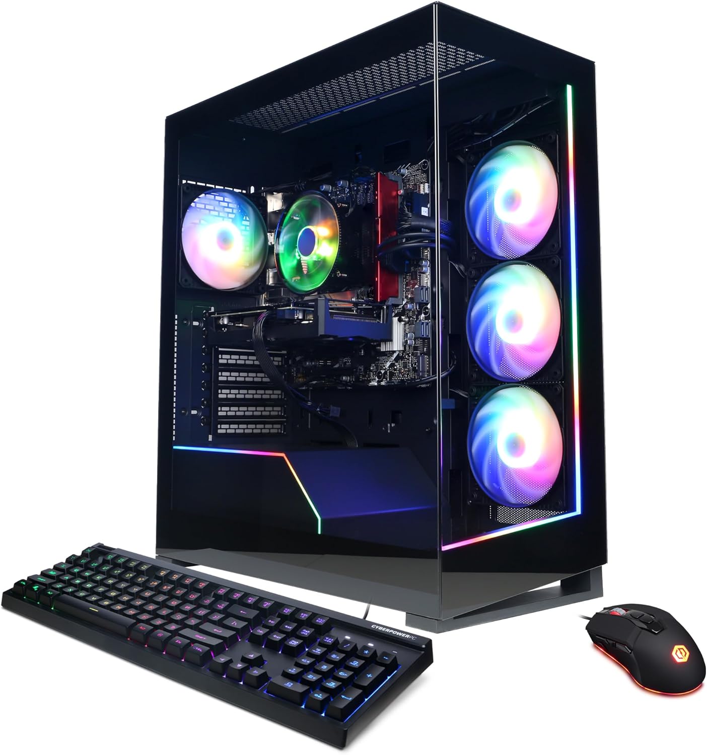 PC CyberPower Striker X Gaming, Intel Core i9-14900KF Hasta 6.0 GHz, RAM 128GB, SSD 2TB PCIe, Video 16 GB NVIDIA GeForce RTX 4070Ti Super, Wi-Fi 6, Power Supply 850W Gold, Water Cooling, Windows 11 Home