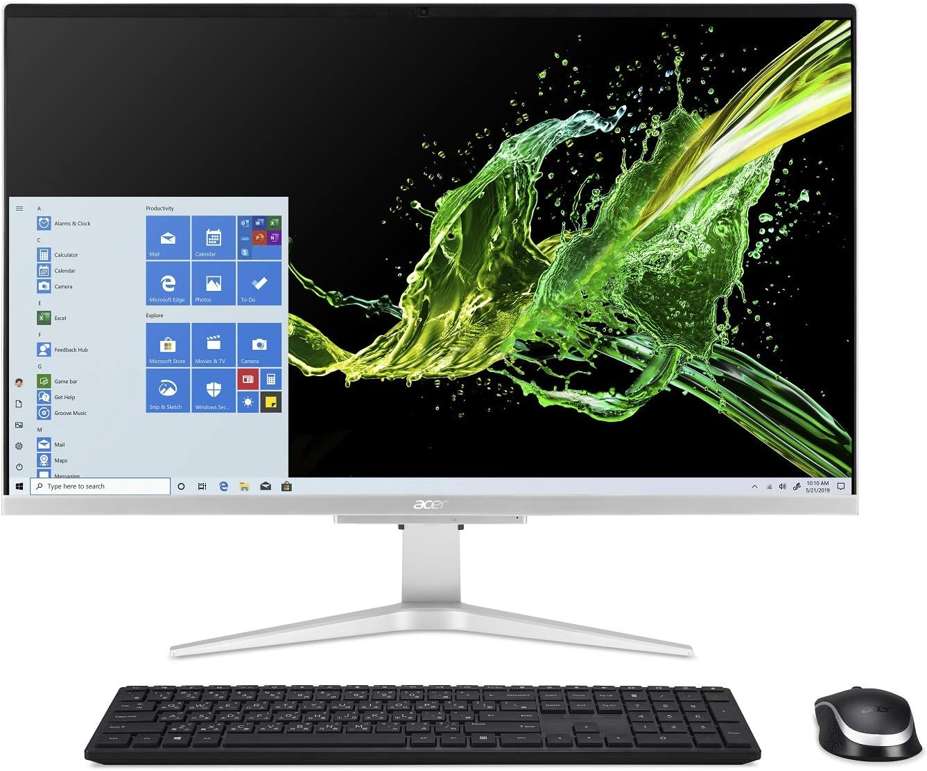 PC Acer Todo en Uno C27-962, Core i5-1035G1 hasta 3.6GHz, RAM 12GB, SSD 512GB, Video 2GB Nvidia MX130, LED 27" Full HD, Windows 10 Home