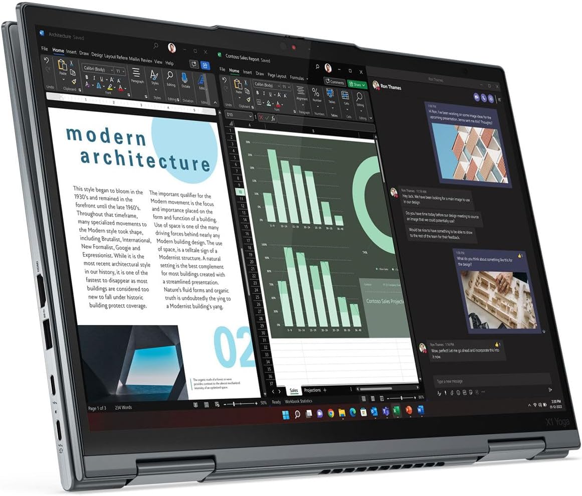 Convertible Lenovo ThinkPad X1 Yoga Gen 8 (14") Intel Core i7-1365U Hasta 5.2 GHz, RAM 32GB, Sólido SSD 1TB PCIe, LED 14'' WUXGA Táctil, Windows 11 Pro