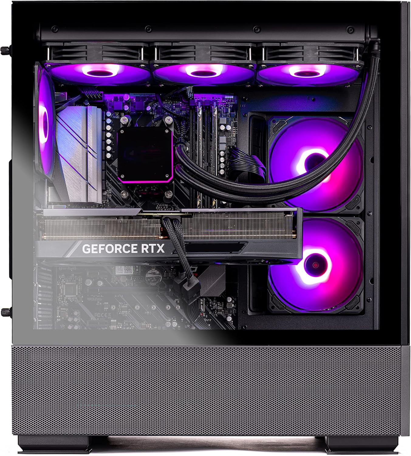 PC SKYTECH Azure 2 Black, Core i7 13700K Hasta 5.4 GHz, RAM 64GB, SSD 2TB, 16GB NVIDIA GeForce RTX 5070Ti, Wi-Fi 6E, Refrigeración Líquida, Windows 11 Home