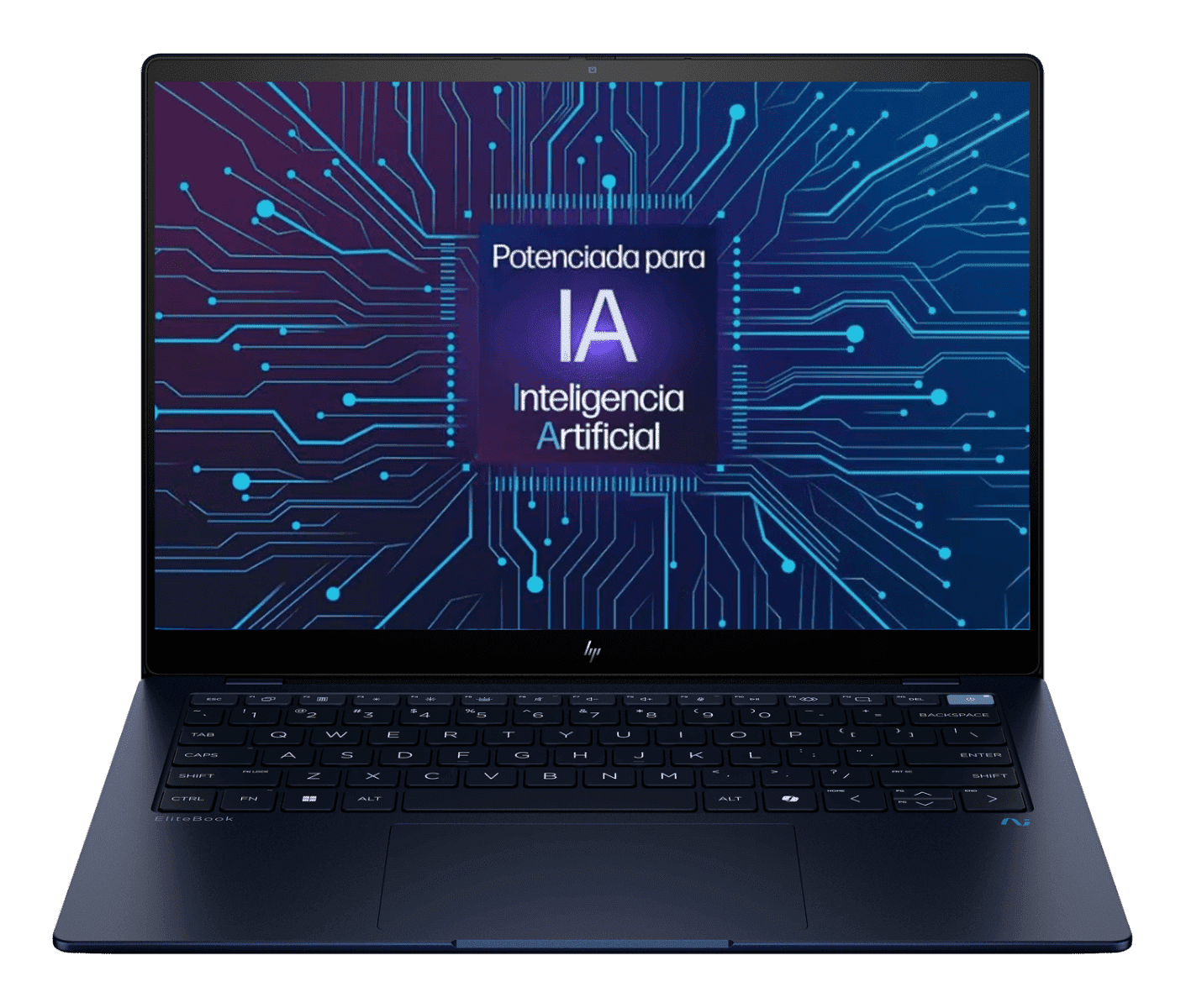 Laptop HP EliteBook Ultra G1q con IA, Snapdragon X Elite, RAM 16GB, SSD 512GB, LED 14" 2.2K Táctil, 1,13 Kg, Windows 11 Pro