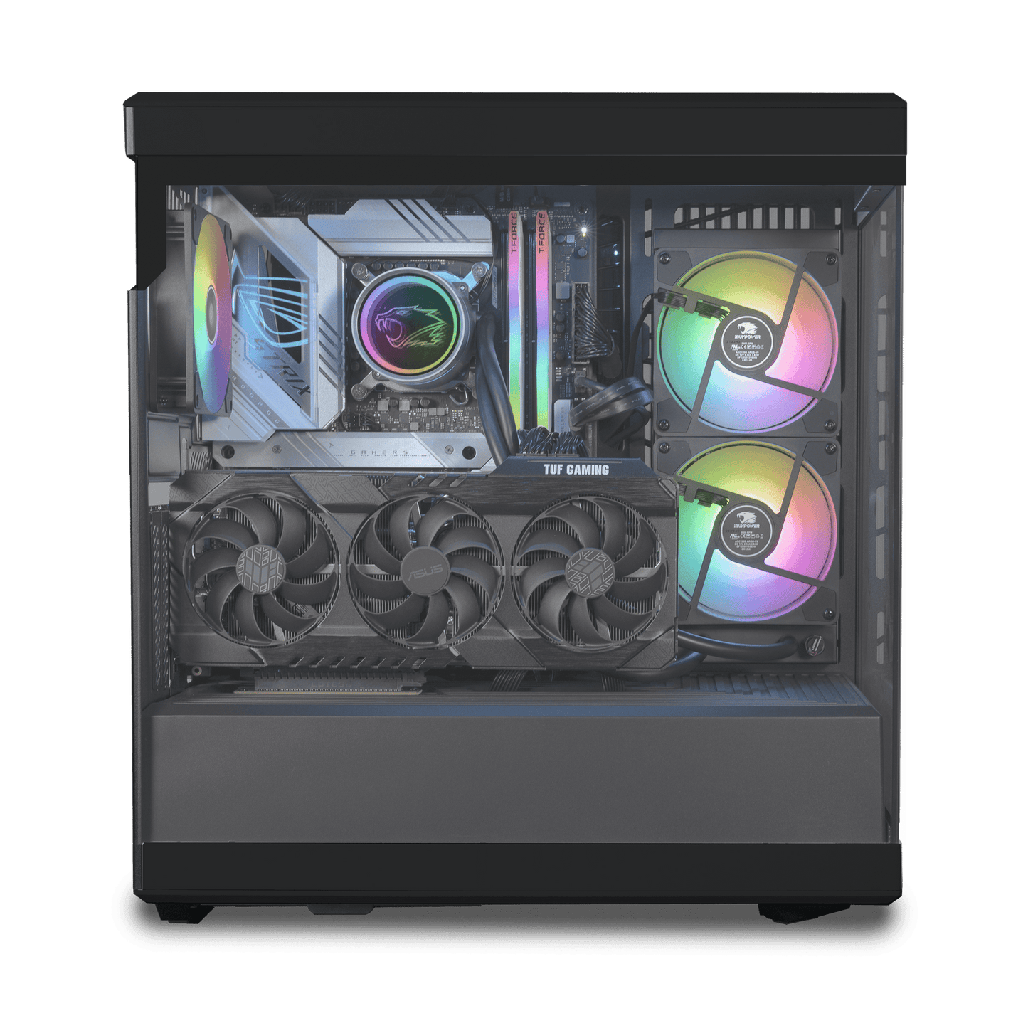 PC iBUYPOWER Y40 Pro Black Gaming, Intel Core i7-14700F Hasta 5.4 GHz, RAM 32GB, Mainboard Intel Z790, Unidad SSD 2TB, Video 12GB NVIDIA GeForce RTX 4070Ti, 700W 80 Plus, Windows 11 Home