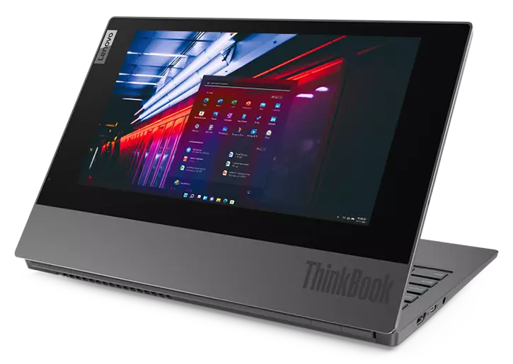 Laptop Lenovo ThinkBook Plus ( 13.3") Doble Pantalla, Core i5-10210U hasta 4.0 GHz, RAM 16GB, SSD 512GB, LED 13.3" Full HD + 2da Pantalla 10.8" E Ink Full HD Touch, Windows 11 Pro SP