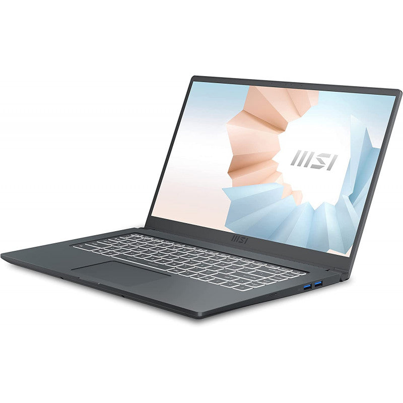 Laptop MSI Modern 15 A11M (Premium), Intel Core i7-1195G7 Hasta 5.0 GHz, RAM 16GB, SSD 512GB, LED 15.6" Full HD, Windows 11 Pro