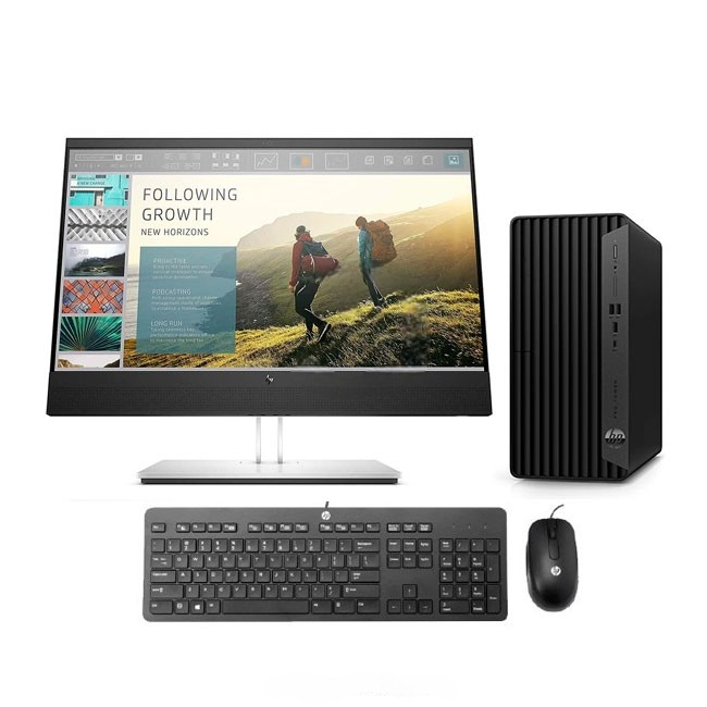 Combo PC HP Pro 400 G9 SFF, Intel Core i5-14500 Hasta 5.0, RAM 16GB, SSD 512GB, Wi-Fi 6E, Windows 11 Pro + Monitor HP 24'' Empresarial (Webcam, Micrófonos y Audifonos integrados)