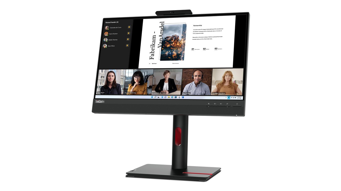PC Lenovo Todo en Uno M75Q ThinkCentre Modular, AMD Ryzen 5 Pro 5650GE 3.4 GHz, RAM 16GB, SSD 512 GB, Pantalla LED 23.8'', Windows 10 Pro