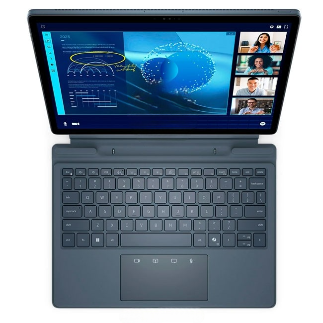 Combo-Tablet Dell Latitude 7350, 2-en-1 Desmontable, Intel Core Ultra 5 134U Hasta 4.4 GHz, RAM 16GB, 512GB SSD, Pantalla 3K Touch 13.3", W11Pro + Teclado de Viajes