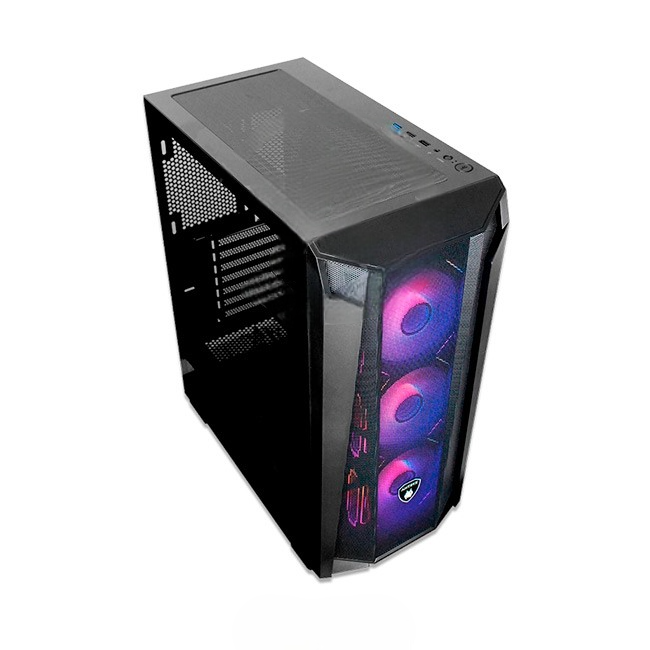 Combo PC MAGIC Vulcan, Intel Core i7-14700F Hasta 5,4 GHz, RAM 16GB, SSD 1TB, 8GB NVIDIA GeForce RTX4060, Monitor Gamer Curvo 24'' a 100Hz, Wi-Fi, Teclado y mouse