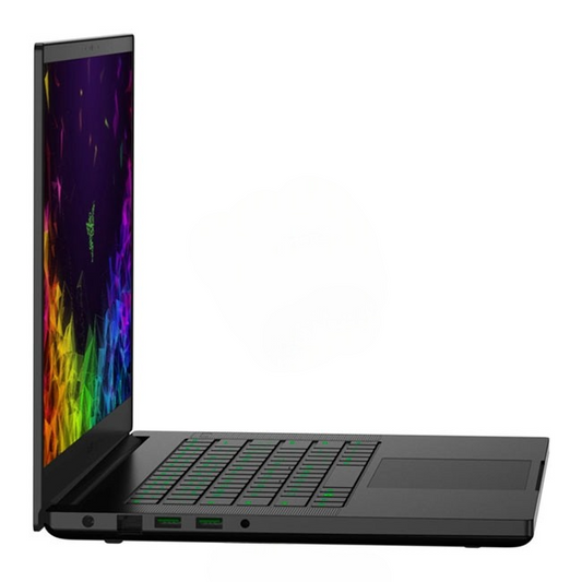 Laptop RAZER Blade 15 Gaming Deluxe, Core i7-10750H Hasta 5.0 GHz , RAM 16GB, SSD 512GB, Video 6GB NVIDIA GeForce GTX 1660Ti, LED 15.6" Full HD a 120Hz, 100% Black Aluminum, Windows 11 Home