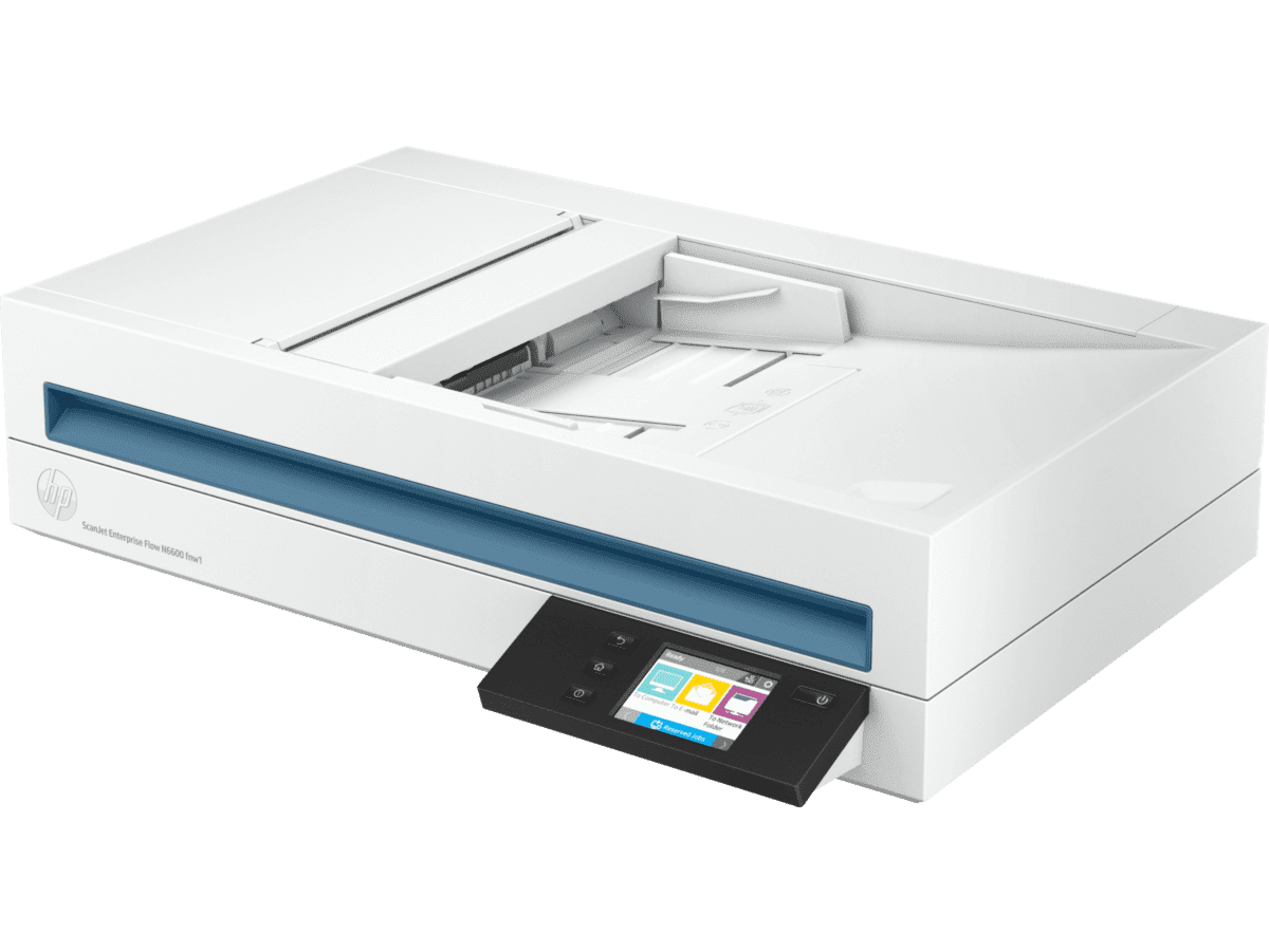 Scanner HP ScanJet Enterprise Flow N6600 fnw1 Para Empresas/ Formato A4 con ADF/ Duplex/ USB/ RJ45/ Wi-Fi/ Software OCR