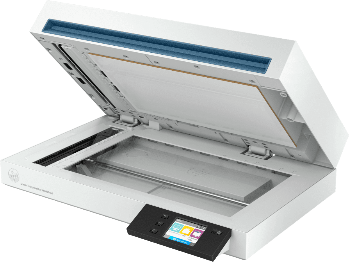 Scanner HP ScanJet Enterprise Flow N6600 fnw1 Para Empresas/ Formato A4 con ADF/ Duplex/ USB/ RJ45/ Wi-Fi/ Software OCR