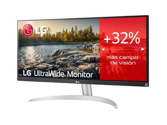 Monitor LG UltraWide 29WQ600, LED IPS de 29'' WFHD (2560x1080), 75Hz, sRGB>99%, DisplayPort, USB-C, Altavoces de 7W MaxxAudio con Microbordes, AMD FreeSync