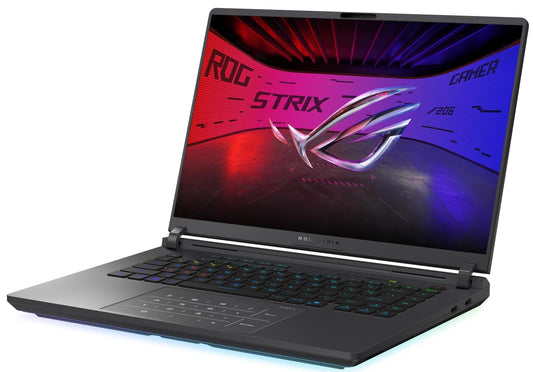 Laptop Asus ROG Strix G16 - G615JMR Gaming, Intel Core i9-14900HX Hasta 5.8 GHz, RAM 16 GB, SSD 1TB, 8GB NVIDIA RTX 5060, LED 16" IPS WUXGA de 165Hz 100% sRGB, G-Sync, Windows 11 Home