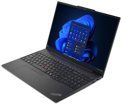 Laptop Lenovo ThinkPad E16 Gen 2, Ultra 7 155U Hasta 4.8 GHz, RAM 16GB, SSD 512GB, LED 16'' WUXGA, Windows 11 Pro