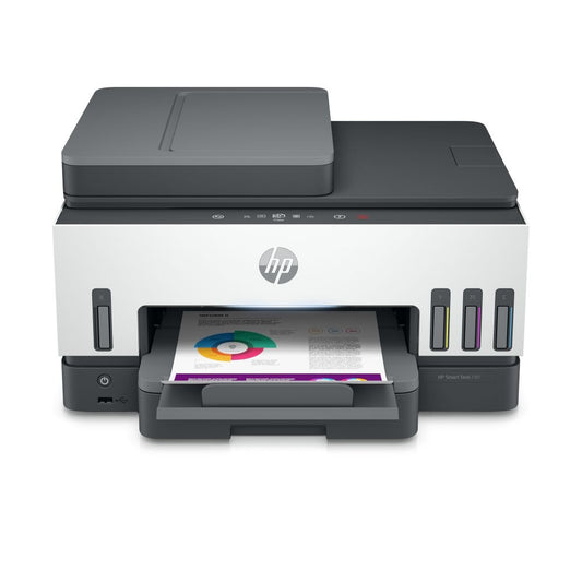 Impresora HP Multifuncional Smart Tank 790, Impresión Dúplex, Velocidad 15ppm, Fax, USB 2.0, Wi-Fi, RJ45, Color/BNegro, A4, ADF