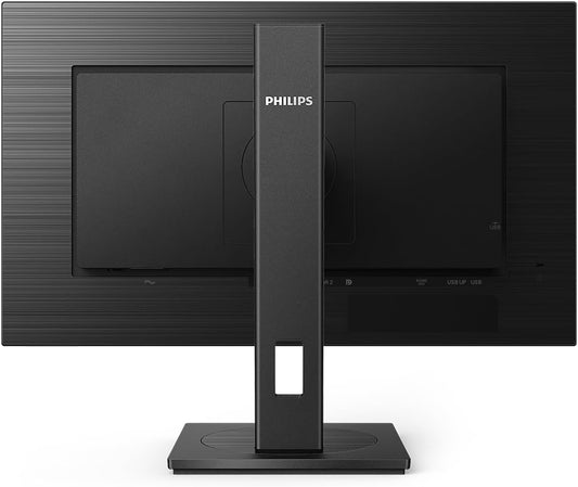 Monitor Philips Profesional 278B1 de 27" con PowerSensor B-Line 4K, Resolución Ultra HD, Brillo perfecto con LightSensor, Gama de colores sRGB 112%, DisplayPort, HDMI, Parlantes, con ajuste de altura y giro.