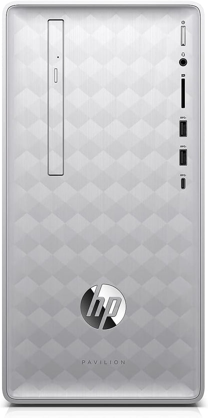 Combo-PC HP Pavilion 590-P0109, AMD A12-9800 3.8GHz, RAM 12GB, SSD 128GB + HDD 2TB, Wi-Fi, DVD-RW, Windows 10 Home + Monitor 22''