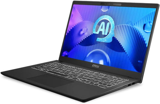 Laptop MSI Modern 15 H AI C1M, Intel Core Ultra 9 185H Hasta 5.1 GHz, RAM 32GB, SSD 1TB, LED 15.6" FHD Touch, Windows 11 Home