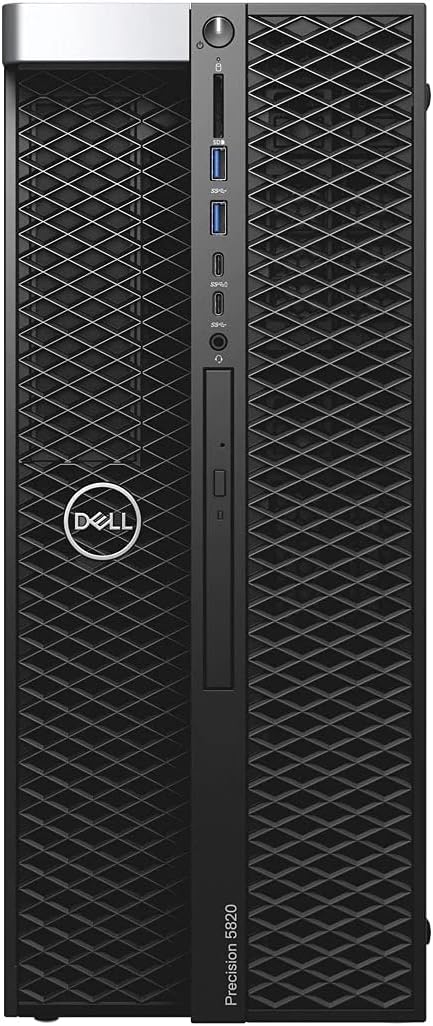 PC Dell WorkStation Precision 5820 Tower, Intel Xeon W-2133 Hasta 3.9 GHz, RAM 16GB, SSD 1TB, 4GB NVIDIA Quadro T1000, Wi-Fi, Windows 11 Pro
