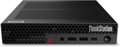 PC Lenovo WorkStation ThinkStation P3 Tiny, Intel Core i7-13700T Hasta 4.9 GHz, RAM 16GB, SSD 512GB, Video 4GB NVIDIA Quadro T400, Windows 11 Pro