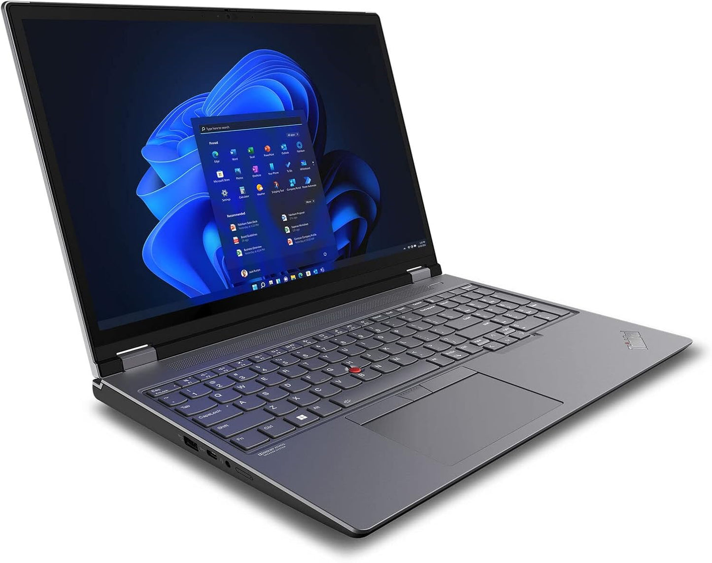 Laptop Lenovo Workstation ThinkPad P16 Gen1, Core i7-12800HX Hasta 4,8 GHz, RAM 16GB, Sólido SSD 512GB PCIe, Video 4 GB NVIDIA Quadro RTX A1000, Pantalla 16.0'' WQXGA, Windows 11 Pro