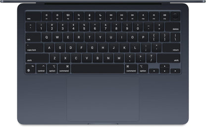 Laptop Apple MacBook Air 15.3, Chip M3, RAM 8GB, SSD 512GB, Pantalla Liquid Retina 15.3’’ (2880x1864), TrueTone, Touch ID, Peso 1.5 kg, MacOS (Midnight)