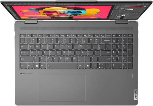 Convertible Lenovo Yoga 7i (16") 2-en-1, Intel Core Ultra 7-155U Hasta 4.8 GHz, RAM 16GB, SSD 1TB, LED 16" WUXGA Touchscreen, Windows 11 Home