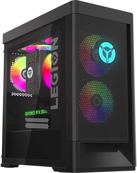 PC Lenovo Legion T5 26IAB7 Gaming, Core i7-12700 Hasta 4,9 GHz, RAM 32GB, SSD 1TB, 8GB NVIDIA GeForce RTX 3060Ti, Wi-Fi 6, Windows 11 Home