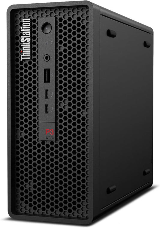 PC Lenovo Workstation ThinkStation P3 Ultra USFF, Intel Core i7-14700 Hasta 5.4 GHz, RAM 16GB, SSD 512GB, Video 4 GB NVIDIA Quadro T400, Windows 11 Pro