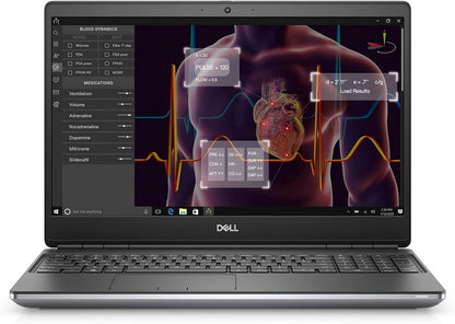 Laptop Dell WorkStation Precision 7750, Intel Core i7-10850H 2.7 GHz, RAM 16GB, SSD 512GB, Video 6GB Nvidia Quadro RTX 3000, LED 17.3" Full HD, Windows 11 Pro