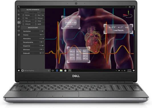 Laptop Dell WorkStation Precision 7750, Intel Core i7-10850H 2.7 GHz, RAM 16GB, SSD 512GB, Video 6GB Nvidia Quadro RTX 3000, LED 17.3" Full HD, Windows 11 Pro